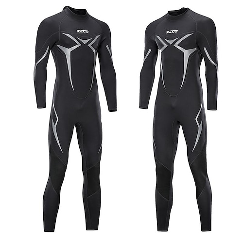 

Per uomo Muta in Neoprene 3mm Neoprene SCR Mute da immersione Tenere al caldo UPF50 Asciugatura rapida Elevata elasticità Manica lunga Integrale Zíper Traseiro - Nuoto Surf Sub Sport acquatici Tinta