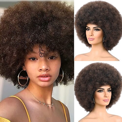 

Syntetiske parykker Elvis Grå Amara La Negra Dragon Ball Fremtids Dagbok KARNEVAL Jerry Krølle Afro Kinky Bobfrisyre Kort bob Parykk 8 tommer (ca. 20cm) 613 Svart Aske Brun Medium rødbrun # 30 Mørk