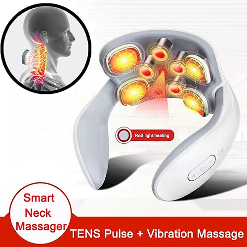 Smart Pulse Neck Massager Electric Vibration Heat Pain Relief