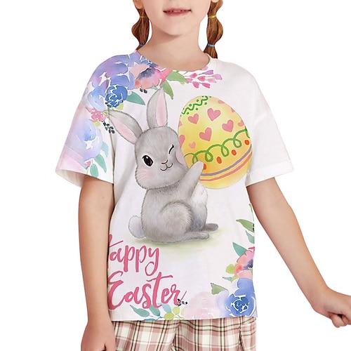 

t-shirt girocollo da uomo e da donna stampate in 3d a manica corta moda carina pasquale
