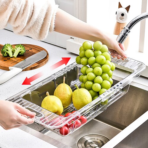 

1 cestello di scarico retrattile ad alta visibilità luce di lusso per uso domestico lavello da cucina cestello filtro cestello per verdure lavaggio frutta lavaggio bacino per verdure