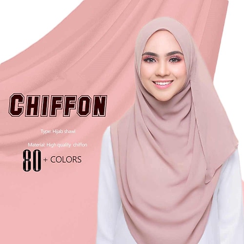 

muslimsk hijab kvinner arabisk turban chiffon etnisk stil hodeinnpakning islamsk for ramadan hodeplagg