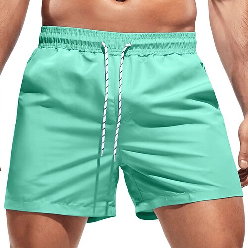 

Herre Surf shorts Badeshorts Sommer shorts Strandshorts Snørelukning med mesh-for Elastisk Talje Vanlig Hurtigtørrende Korte Afslappet Daglig Ferie Boheme Hawaiiansk Sort Gul Mikroelastisk