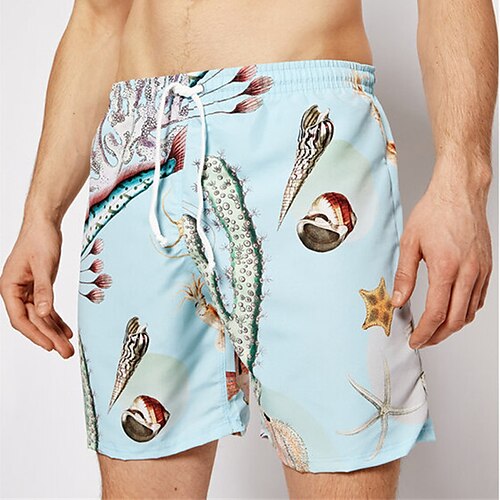 

Per uomo Boxer da surf Pantaloncini da mare Boxer da mare Pantaloncini estivi Pantaloncini da spiaggia A cordoncino con fodera in rete Vita elastica Stampe astratte Asciugatura rapida Breve Informale