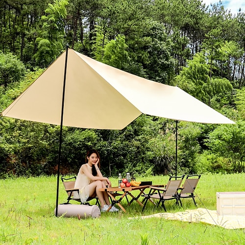 

8 persone Schermi paravento Esterno Impermeabile Protezione solare UV Antivento Tenda da campeggio 1500-2000 mm per Pesca Scalate Spiaggia Poliestere 300400 cm