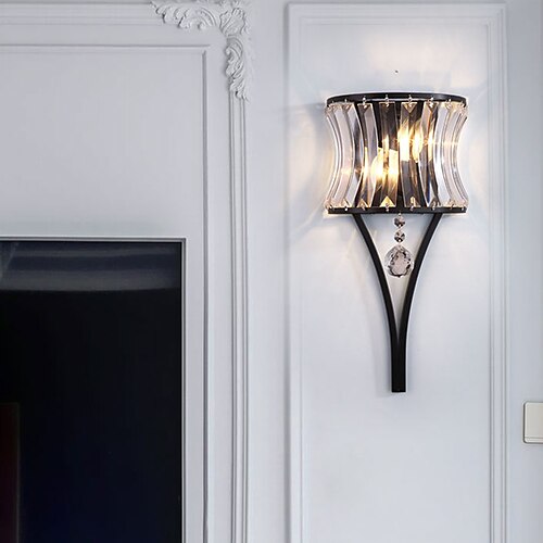 

krystall innendørs vegglamper 5w led nordisk stil stue butikker kafeer stål varm hvit vegglampe 110-240v