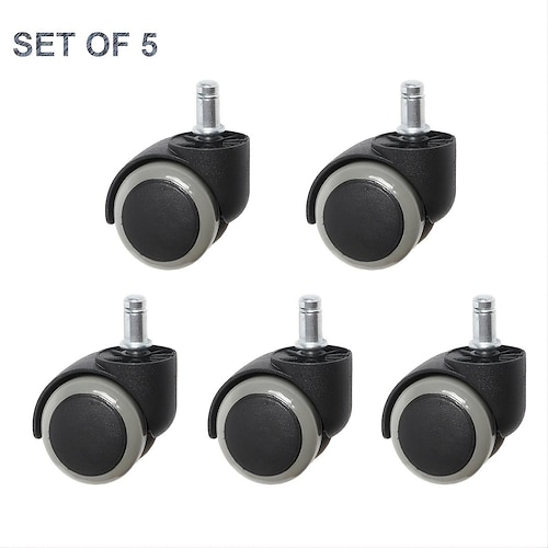 

5pcs/set Ruedas de repuesto universales de 2 para sillas de oficina, ruedas giratorias