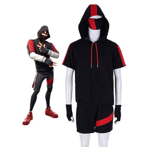 

inspireret af superhelte videospil cosplay kostumer cosplay jakkesæt / cosplay toppe / underdele patchwork kortærmede top shorts kostumer