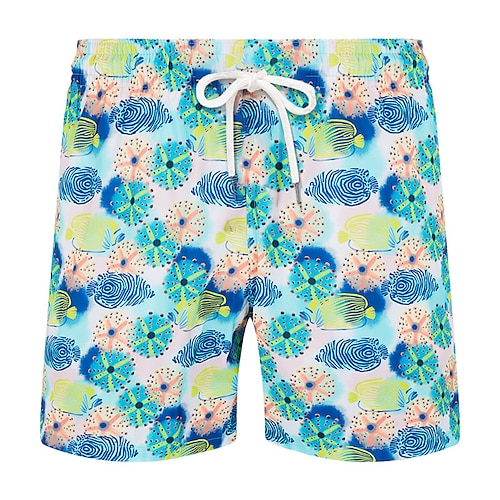 

Herre Surfeshorts Badeshorts Sommershorts Strandshorts Snorer med mesh fôr Elastisk midje Abstrakt Grafiske trykk Hurtigtørkende Kort Avslappet Daglig Ferie Bohem Hawaiisk Rød Blå Mikroelastisk