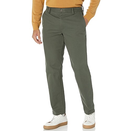 

Hombre Pantalones Chinos pantalones chinos Bolsillo Plano Transpirable Ligero Casual Diario Moda Ropa de calle Negro Blanco Microelástico