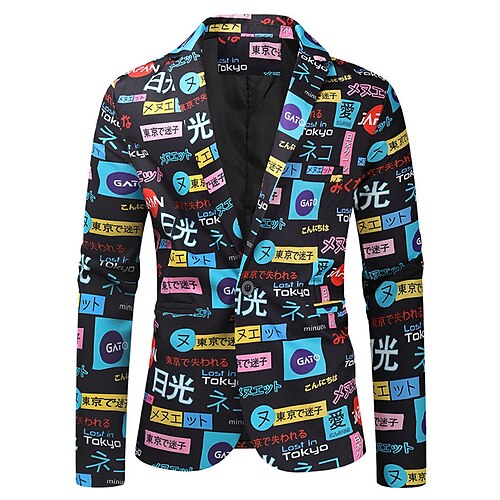 

Per uomo Di tendenza Giacca Blazer Standard Taglio standard Modello Monopetto - 1 bottone Nero 2023