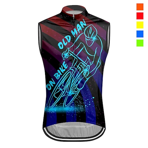 

21Grams Per uomo Gilet da ciclismo Maglia da ciclismo Senza maniche Bicicletta Gilet / Gilet Superiore con 3 tasche posteriori Ciclismo da montagna Cicismo su strada Traspirante Traspirazione umidit