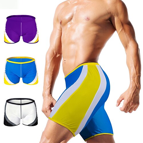 

Herre Badeshorts Surfeshorts Vanntett UV Solbeskyttelse Lettvekt Bunner Svømming Snorkling Strand Vannsport Ensfarget Sommer