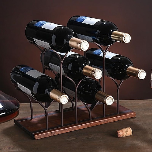 

Portabottiglie per vino rosso in ferro art