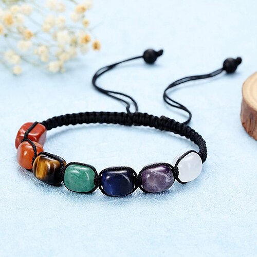 

Per uomo Per donna Bracciale Loom Bracciale Yoga Classico Tema vintage Moda Pietra Gioielli braccialetto Marrone / Arcobaleno / Caffè Per Regalo Giornaliero