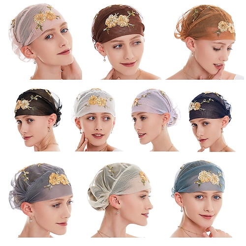 

arabo musulmano Adulto Per donna Religioso Cappelli Cappellini Sciarpe Hijab Per Raso / tulle Ramadan Accessori per capelli