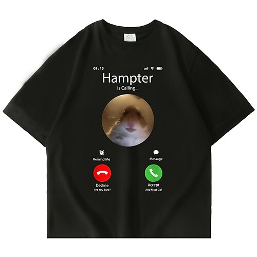 

Animal Meme Húmedo T-Shirt Anime Gráfico Camiseta Para Hombre Mujer Unisexo Adulto Estampado en caliente 100% algodón Casual Diario