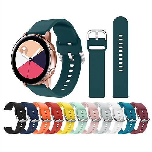 

3 paquet Bracelet de montre connectée pour Samsung Galaxy Watch 5 Pro 45mm Watch 5 40/44mm Watch 4 Classique 42/46mm Watch 4 40/44mm Silicone souple Montre intelligente Sangle Imperméable Bracelet