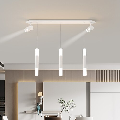 

led pendel med spotlights 3-lys moderne køkkenø dæmpbar led moderne hvid mini pendel, soveværelse natbord sort lille pendel