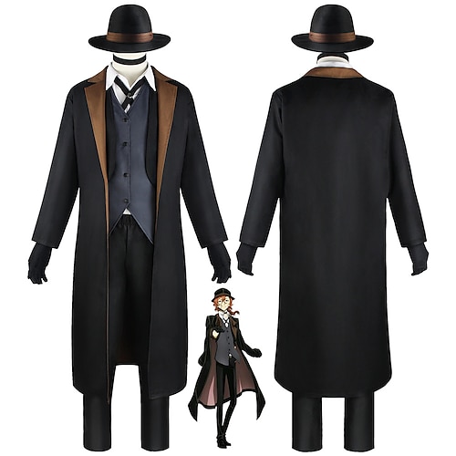 

Inspirado por Cães de rua Chuuya Nakahara Anime Trajes de cosplay Japanês Trajes de cosplay Ocasiões Especiais Para Homens