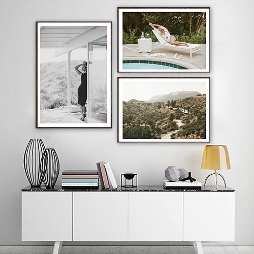 

Print Rolled Canvas Prints - Landscape Modern Three Panels Art Prints