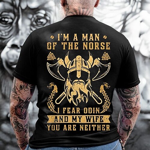 

Herre T-shirt T-Shirts Grafisk Bogstaver Rund hals Tøj 3D-udskrivning udendørs Afslappet Kortærmet Trykt mønster Årgang Mode Designer