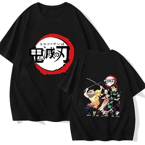 

Matador de Demônios: Kimetsu no Yaiba Kamado Tanjiro Japonesa/Curta Anime Arte Gráfica Camiseta Para Homens Mulheres Unisexo Adulto Hot Stamping 100% algodão Casual / Diário