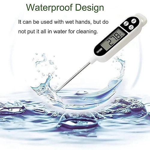 Meat Food Candy Thermometer, Probe Instant Read Thermometer, Digital  Cooking Kitchen Bbq Grill Thermometer With Long Probe For Liquids Pork Milk  Yogurt Deep Fry Roast Baking Temperature - Temu