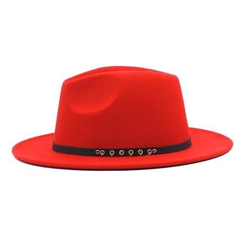 

Hatter Ull / Acryl Fedora Formell Bryllup Enkel Med Ren Farge Hodeplagg Hodeplagg