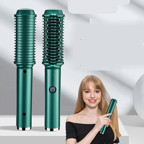 

trådløs automatisk krølltang automatisk krølltang med lcd-skjerm justerbar temperatur & timer bærbar usb oppladbar roterende keramisk fat curling wand rask oppvarming for hårstyling