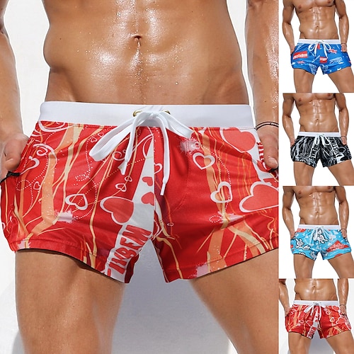 

Per uomo Boxer da mare Pantaloncini da mare Impermeabile Protezione solare UV Leggero Pantaloni Nuoto Snorkeling Spiaggia Sport acquatici Tinta unita Estate