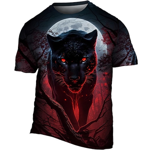 

Per uomo maglietta Pop art Animali Girocollo Abbigliamento Stampa 3D Esterno Giornaliero Manica corta Stampa Di tendenza Originale Vintage