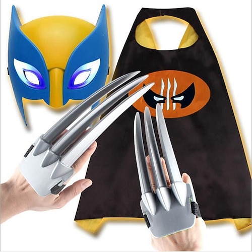 

kid's x-men origins costumi cosplay di wolverine maschera zampe oggetti di scena di halloween unisex festival vacanze facili costumi di carnevale