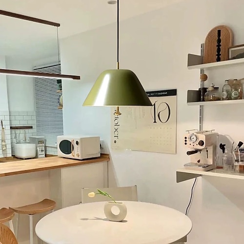 

lampada a sospensione a led isola di luce macaron luci a sospensione a soffitto moderna semplice lampada a sospensione design unico apparecchio per ristorante bar caffè sala da pranzo cavo regolabile