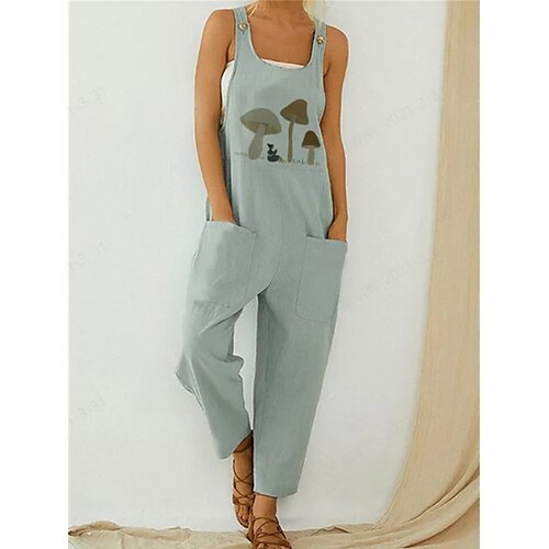 

Mujer En general Bolsillo Estampado Floral Escote en U Ropa de calle Calle Diario Ajuste regular Sin Mangas Azul Piscina Verde Trébol Caqui S M L Verano