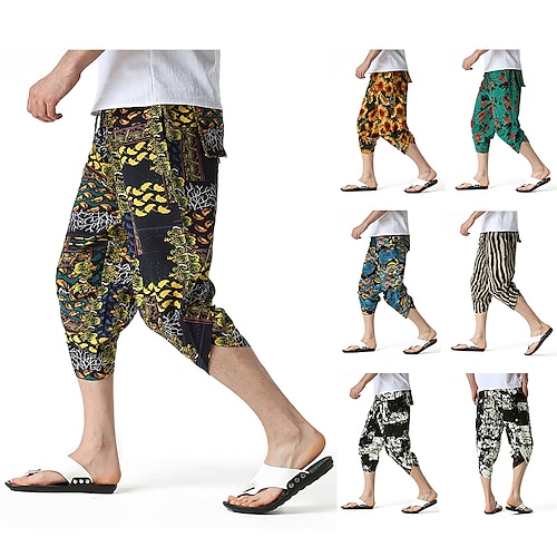 

Hippie Retrò vintage Anni '70 Pantalone Stile Carnevale di Venezia Per uomo Costume Vintage ▾ Cosplay Informale Da mare Pantaloni Mascherata