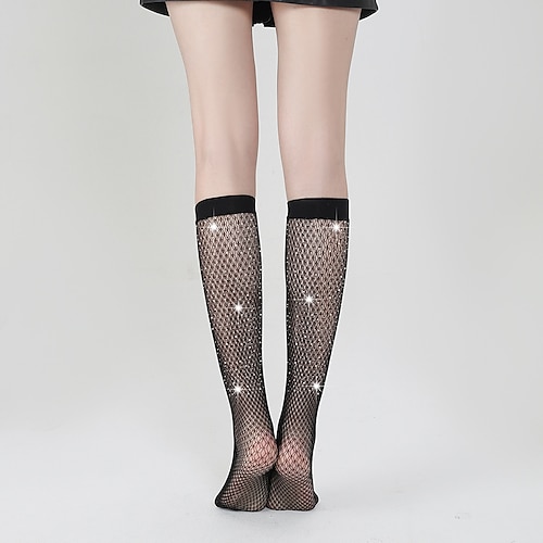 

Dame Besetningssokker Arbeid Daglig Ferie Akryl Fiber Nylon Sexy Benforming 1 par