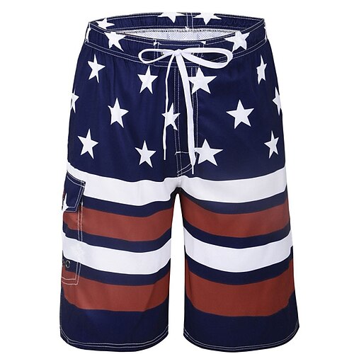 

Herren Boardshorts Badeshorts Badehose Schwimmshorts Bademode Shorts Kurze Hosen mit Mesh-Futter Streifen Komfort Atmungsaktiv Festtage Ausgehen Hawaiianisch Boho Schwarz Gelb