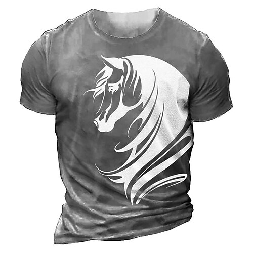

t-shirt girocollo da uomo con stampa western vintage da uomo