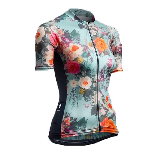 

21Grams Mulheres Camisa para Ciclismo Manga Curta Moto Blusas com 3 bolsos traseiros Ciclismo de Montanha Ciclismo de Estrada Respirável Pavio Humido Secagem Rápida Tiras Refletoras Amarelo Rosa