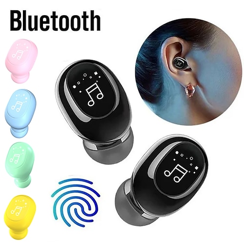 

Mini Wireless Bluetooth 5.1 Earphone In Ear Sport Earbuds Handsfree Headset with Mic for All Phone