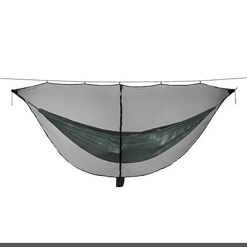 

Campinghängematte Außen Atmungsaktiv Atmungsaktivität tragbar Einstellbar flexibel Rasche Trocknung Nylon mit Karabinern und Baumgurten für 1 Person Campen und Wandern Jagd Reisen Schwarz Rosa