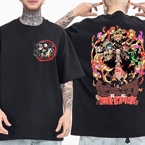 

Demon Slayer: Kimetsu no Yaiba Kamado Nezuko Kamado Tanjiro Maglietta Manga Grafica Maglietta Per Per uomo Per donna Unisex Per adulto Stampa a caldo 100% cotone Casual / quotidiano