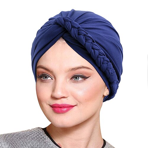 

5 pezzi bohémien twist treccia cappello turbante cappello etnico cappello culto