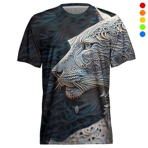 

Herre Alpin Jersey Kortærmet Mørk Marineblå Blå Guld Grafisk Dyr Cykel Åndbart Hurtigtørrende Polyester Sport Grafisk Dyr Tøj