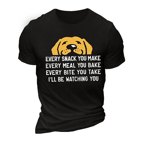 

Per uomo maglietta Magliette grafiche Camicia fresca Con cagnolino Alfabetico Stampe astratte Girocollo Stampa a caldo Strada Da mare Maniche corte Stampa Abbigliamento Originale Essenziale