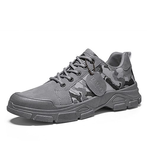 

Homme Basket Look Sportif Décontractées Athlétique Marche Polyuréthane Respirable Noir Kaki Gris Automne