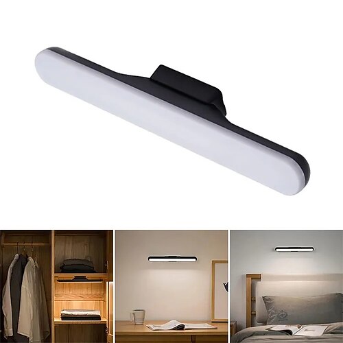 

nattlys magnetisk skap induksjonslampe roter leselys 120 grader justerbar sikker øyebeskyttelse led skrivebordslampe for sovesal hjemme ved nattbord usb ladbar
