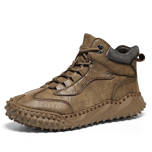 

Herre Sko Oxfordsko Kontor / Bedrift Penny Loafers Afslappet Daglig Gang Syntetisk læder Åndbart Sort Brun Grå Sommer Forår