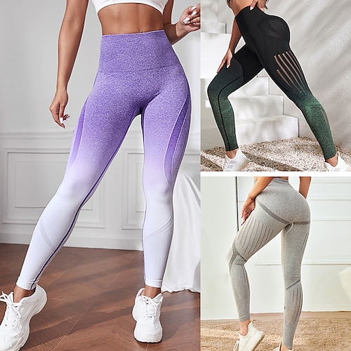 

Per donna Leggings per lo yoga Scrunch Butt Sollevamento del culo arricciato Tagliato Fasciante in vita Sollevamento dei glutei Vita alta Yoga Fitness Allenamento in palestra Pantaloni Colore